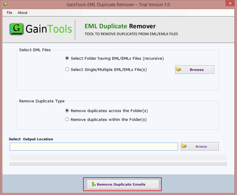 remove eml duplicate