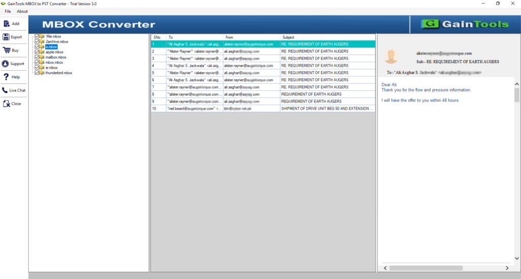 Windows 7 GainTools MBOX Converter 1.0.1 full