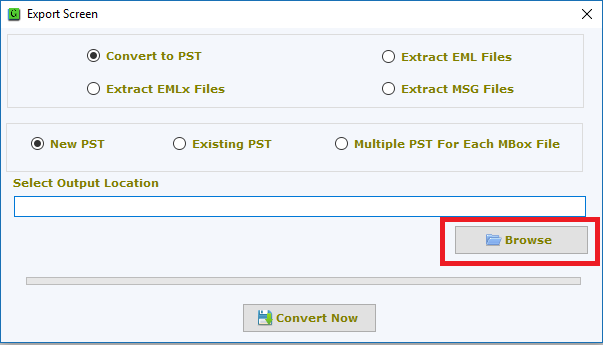 GainTools MBOX to PST Converter screenshot