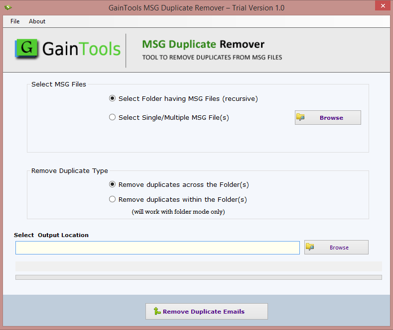 download msg duplicate remover