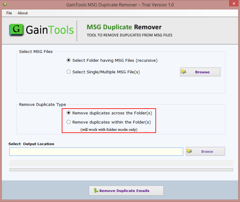 MSG Duplicate Remover