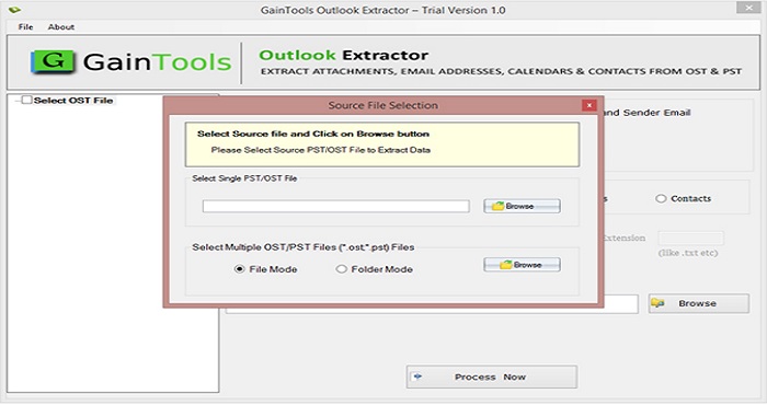 GainTools Outlook Extractor