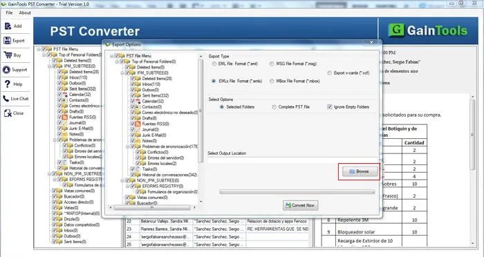 choose output destination