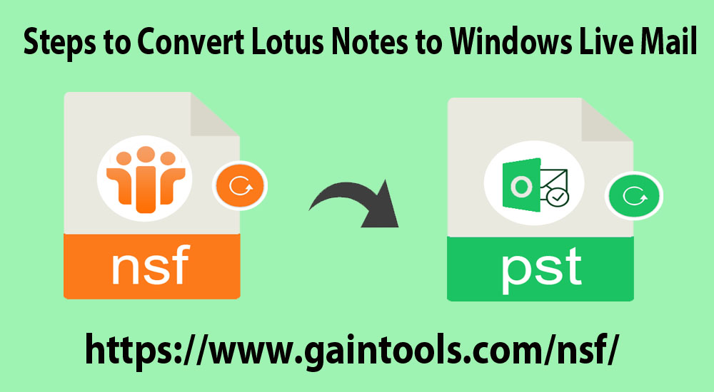 Convert Lotus Notes to Windows Live Mail