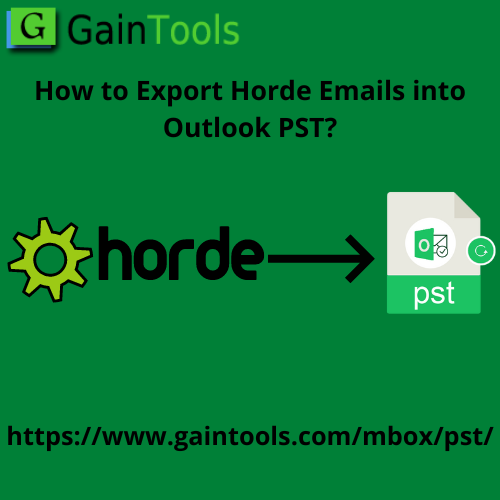 How to Export Horde Emails into Outlook PST?