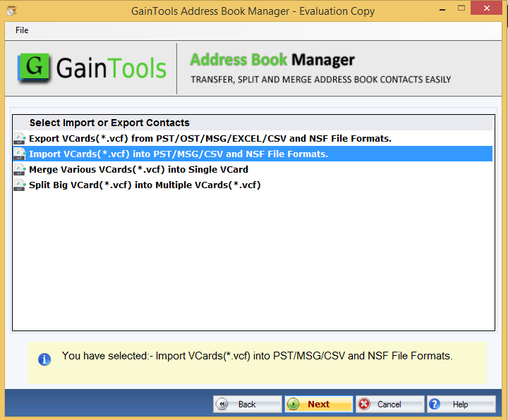 vcf to excel