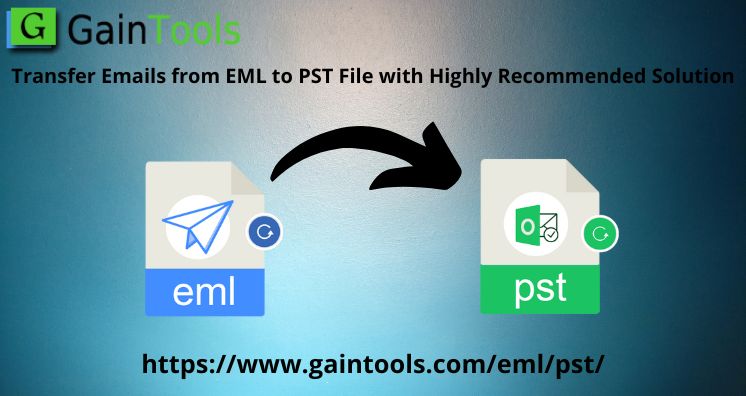 transfer email eml to pst file
