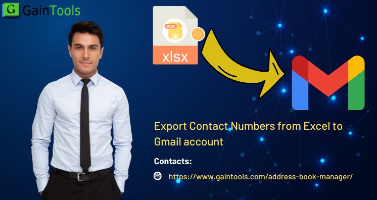 How to Export Contact Numbers from Excel to Gmail account?