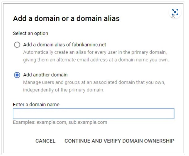 add another domain