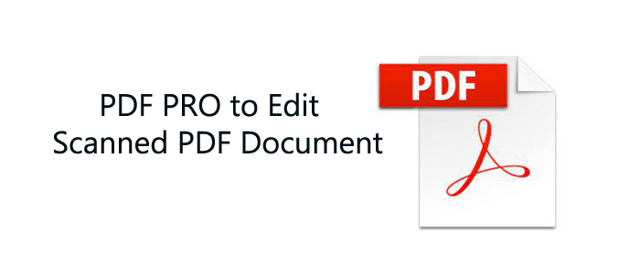 Edit Scanned PDF Document