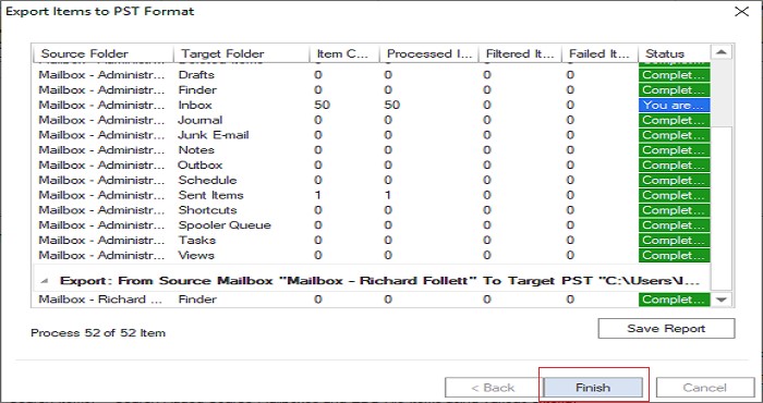 Exchange to outlook converter