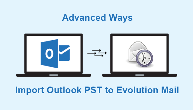import outlook pst to evolution mail