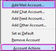 click account actions