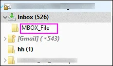 create folder gmail mbox