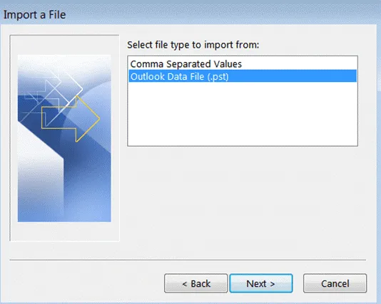 select file type