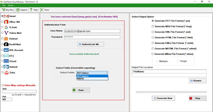 Archive IMAP To Hard Drive Or Local Computer Using IMAP Backup Tool