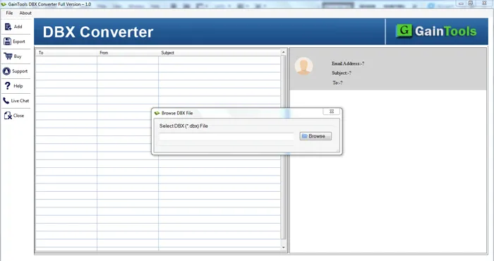 scarica dbx a msg convertitore software