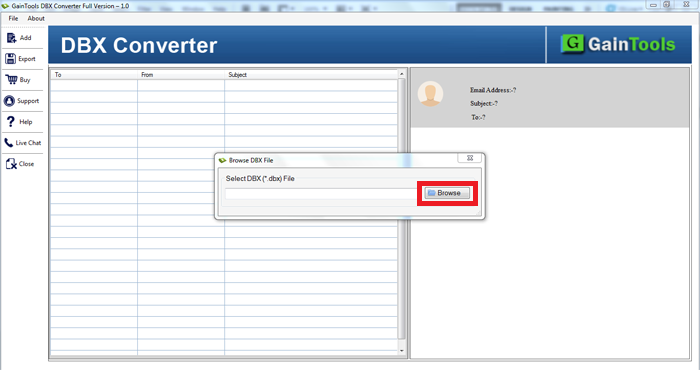 how to view dbx files