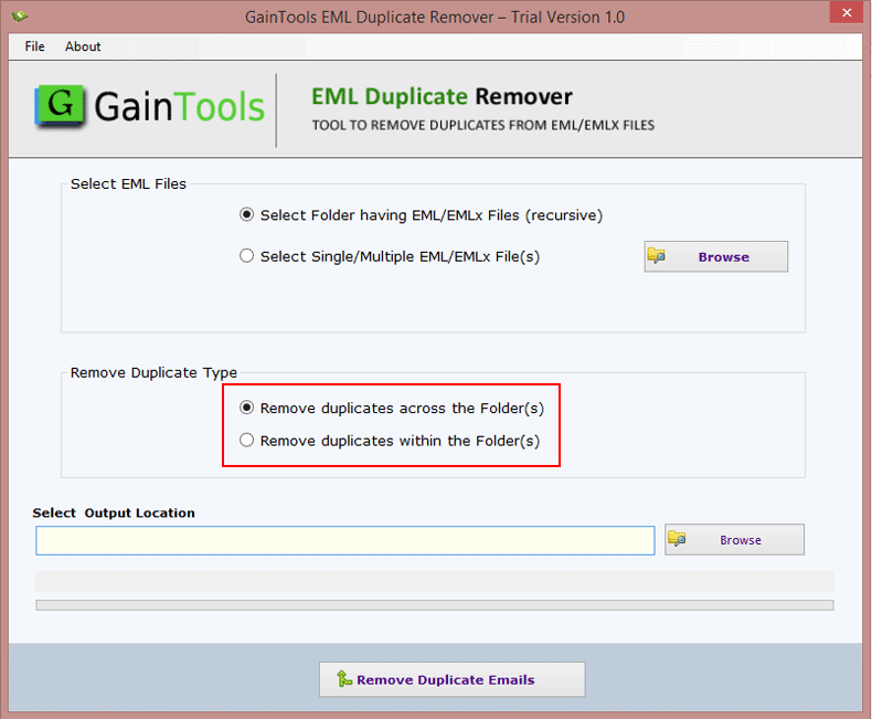 Select Single or Multiple EML/EMLX Files.