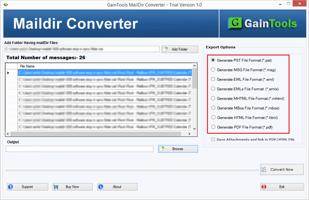 GainTools Maildir Converter free for Win