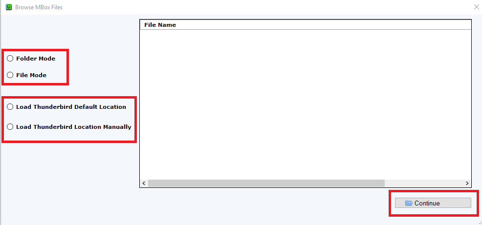 Add MBOX file/folder