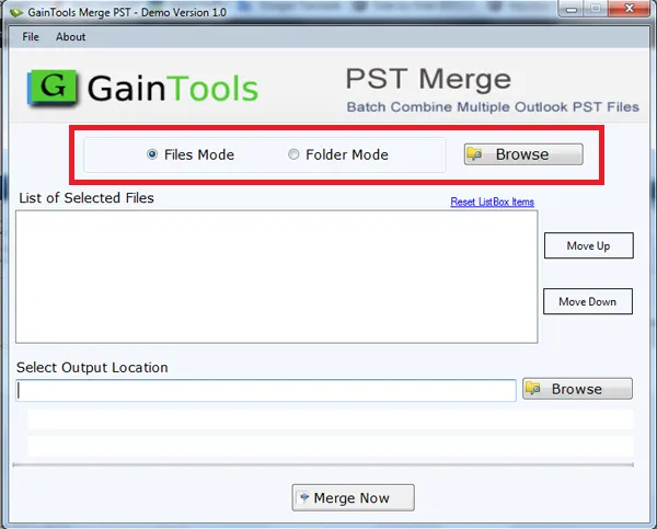 navigare outlook pst files