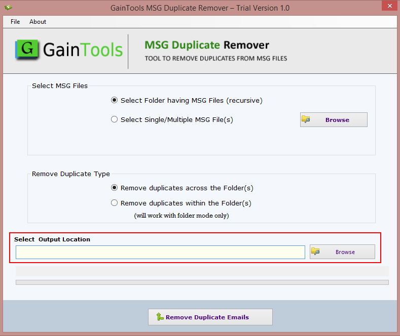 select eml format