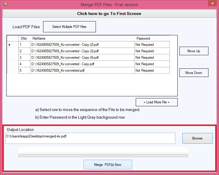 merge PDF now