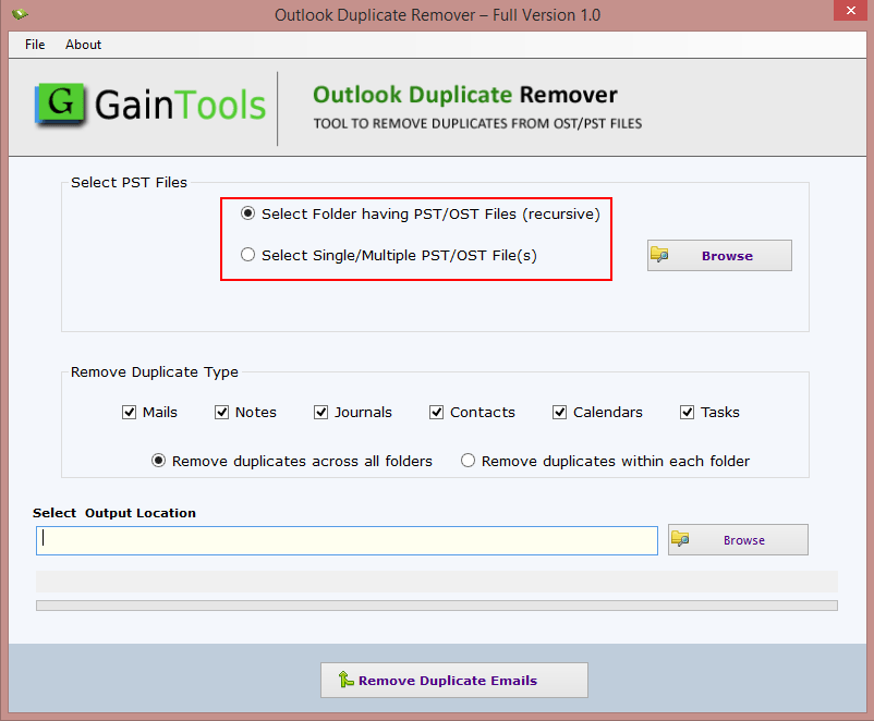PST Duplicate Remover