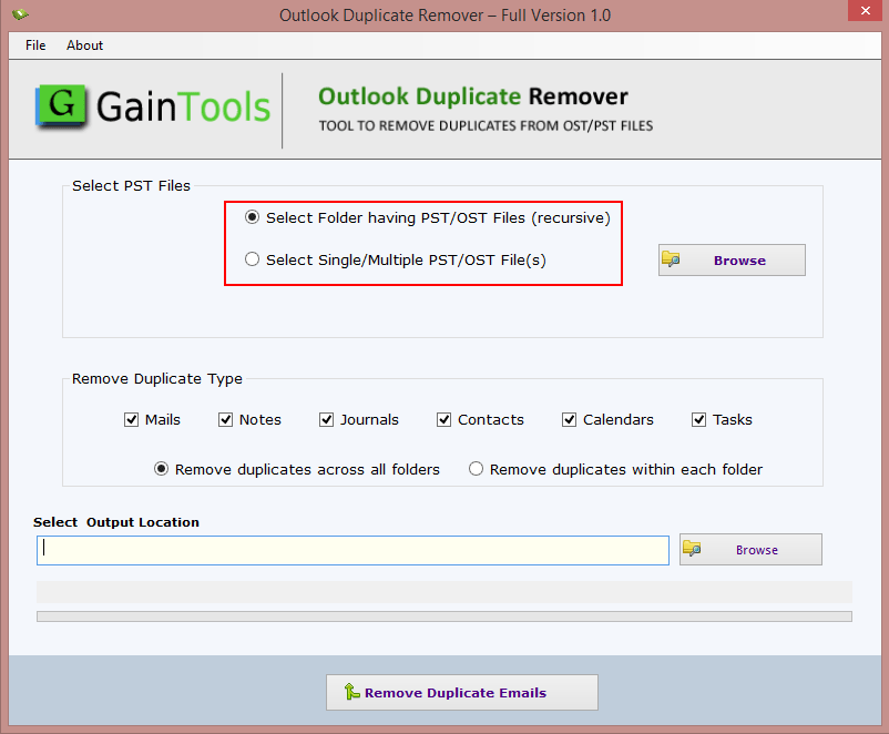 pst duplciate remover