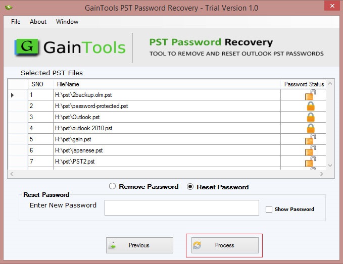 pst password recovery